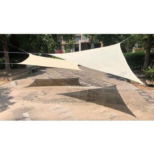 Lvju Triangle Shade Sail 6.6ft 2x2x2m Waterproof Uv-Proof Shade Sail Rain Cover Canopy Garden Terrace Swimming Pool Awning