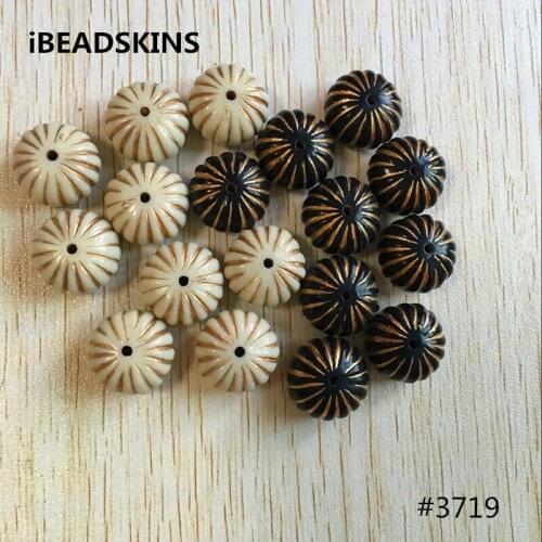 Choose color) 12.5x18mm 200pcs/lot Acrylic pumpkin shape antique style Beads for Jewelry DIY #3719 (Design as shown)