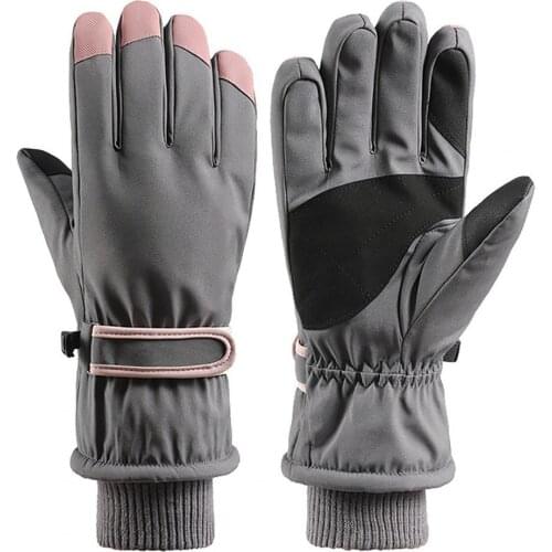 Women Waterproof Winter Warm Gloves Skiing Cycling Riding Touch Screen Mittens