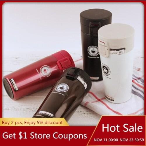 380ML/500ML Mug Thermo cup Premium Travel Coffee Mug Stainless Steel Thermos Tumbler Cups Vacuum Flask thermo Water Bottle Tea