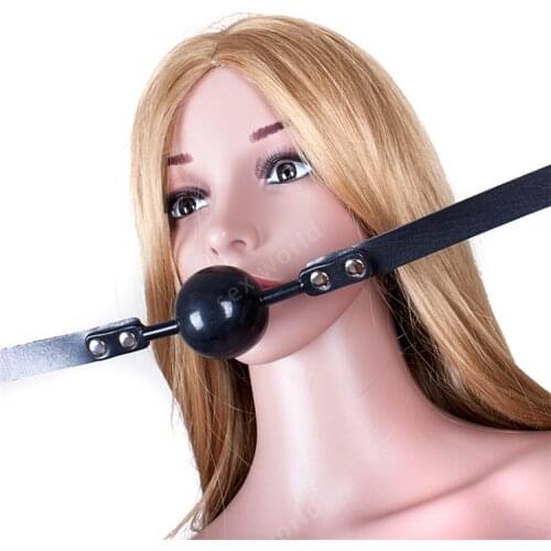Black Strip Type Silicone Large Mouth Gag Restraints Erotic Toys, Oral Gag SM&Adult Games Cosplay Sex Slave Sex Toys For Couples