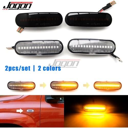 For Fiat Doblo Panda Idea Stilo Fiorino Multipla Punto Qubo Linea Musa Led Dynamic Turn Signal Light Side Marker Indicator Light