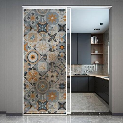 GS032 Customized Size Static Cling Marbling Pattern Window Film Stained Frosted Decorative Privacy Protection Glass Cover