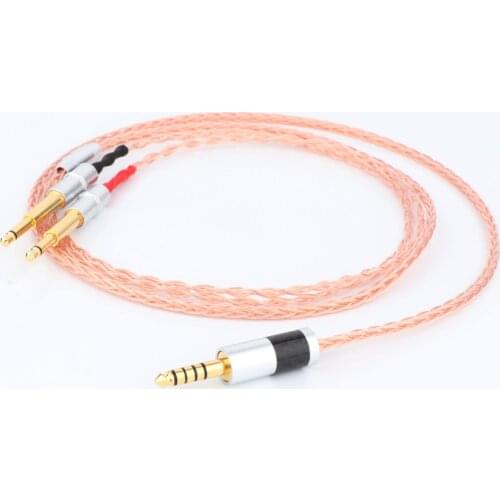 Preffair Hifi Cable with 4.4MM Balanced Male To Dual 3.5MM for MEZE99 Classics 99neo NEO NOIR Headphone Sony WM1A NW-WM1Z PHA-2
