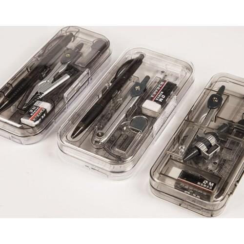 Stationery Set Ruler Compass Ruler Triangle Plate Protractor Multifunction Set For Students. Examination Drawing Surveying