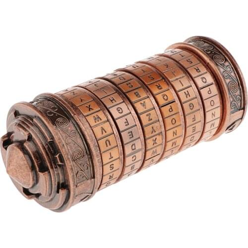 Da Vinci Lock Box Valentines Day Letter Escape Password Educational Toys Bronze