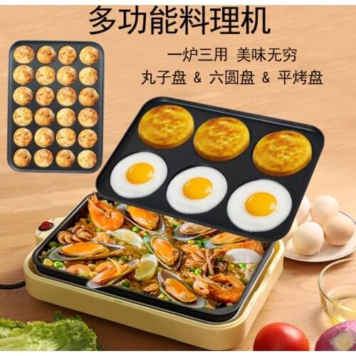 Small Takoyaki Maker BBQ Grill Non-stick pan Mini Frying pan baking plates electric Octopus Balls Machine 220V 800w With Gift