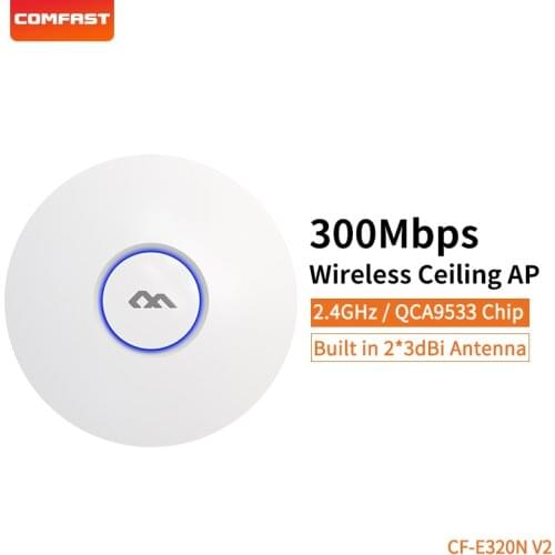 WIFI Access Point Ceiling AP QCA9531 LAN/WAN RJ45 port 48V POE 300Mbps high power wireless router Wall-mounted indoor AP