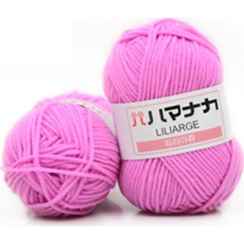 4 Shares Combed Milk Cotton Yarn Comfortable Wool Blended Yarn Apparel Sewing Yarn Hand Knitting Scarf Hat Yarn