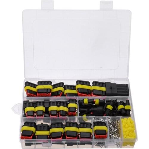 26 Sets Electrical Wire Connector Plugs 300V 12A Waterproof Connectors With Electrical Wire Cable For Auto Truck Wire Harness