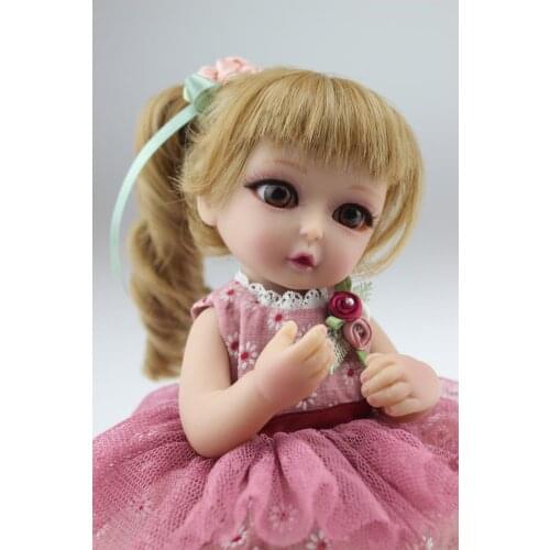 Top Reborn Baby 25 cm Mini Palm Realistic Doll Girl Cute Full Set High Art soft creative Mom Kid Toy Christmas gift Celebration