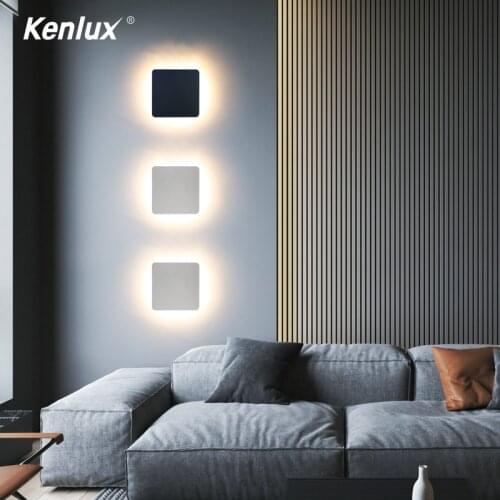 Modern Led Wall Lamp 6W Aluminum Body Square Wall Light For Bedroom Home Lighting Bathroom Hallway Porch Fixture Wall Sconce