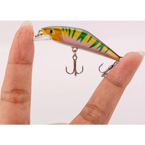 1PCS 55mm 3.5g Mini Hard Bait Wobbler Sinking Fishing Lure Artificial Bait Fish Minnow Fishing Lure Crankbaits