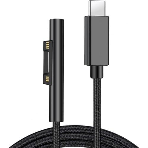 Charging Cord 3A Type-c 1/1.5/1.8m Laptop Charging Cord for Surface Pro 3/4/5/6 Power Cables