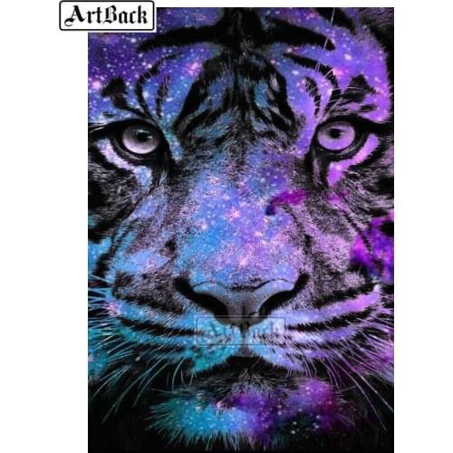 5D diamond painting tiger icon full square drill3d diamond embroidery resin rhinestone mosaic home decoration ARD12