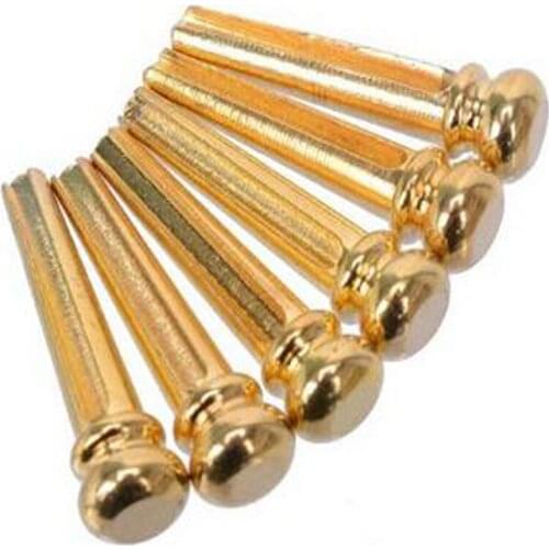6 Pcs A Set Guitar Accessories Acoustic Guitar Solid Wood Guitar Chord Cone Nail