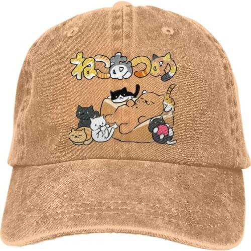 Neko Atsume - Tubbs Cat & More - Neko Baseball Cap Men Neko Atsume Kitty Collector Caps colors Women Summer Snapback Caps