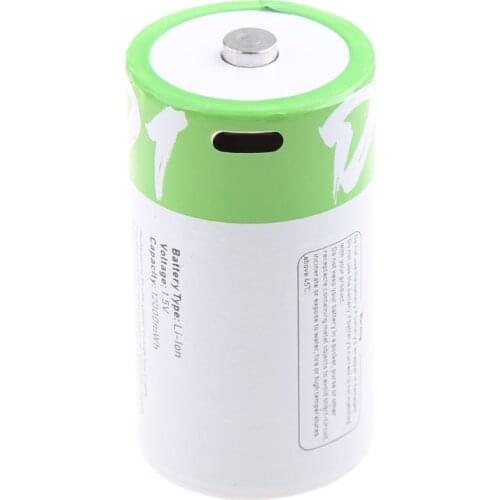 USB Rechargeable Batteries 12000mWh High Capacity 1.5V Lithium Batteries