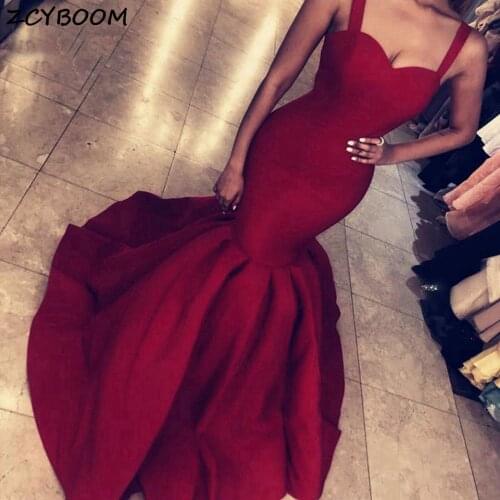 Wine Red Mermaid Green Evening Dresses 2021 Women Formal Party Sleeveless Vestido De Gala Navy Blue Elegant Long Sexy Prom Gowns