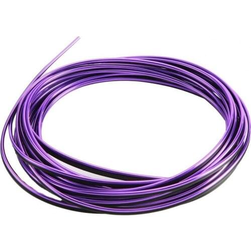 Purple Car Trim Strip Decoration Rubber Universal Door Edge Guard Moulding Protector Car Accessories Supplies Goods Decor