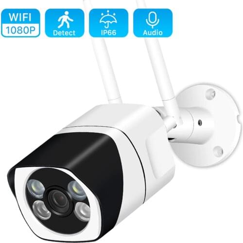 BESDER HD 1080P Wifi IP Camera Two-way Audio Onvif 2.0MP HD Outdoor Waterproof 20M IR Night Vision CCTV Wireless IP Camera iCSee