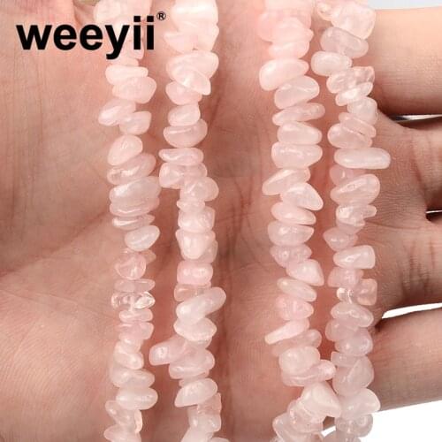 Exquisite Natural gravel Pink crystal For grade pendant Bracelet Necklace Earring DIY Accessories