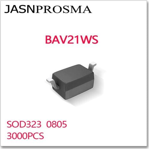 JASNPROSMA 3000PCS BAV21WS 100mA 100V or 250mA 200V New original SOD323 SOD-323 0805