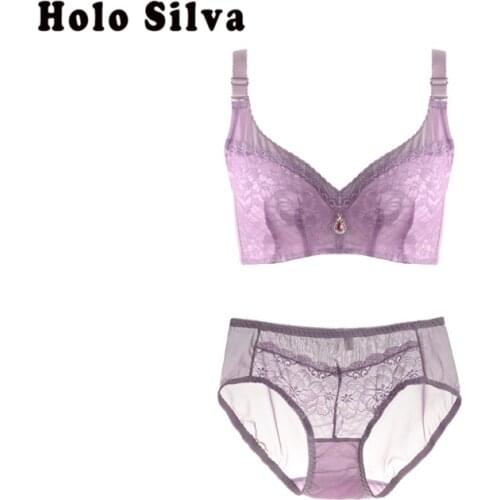 Lolitas Cute Bra Panties Set Japan Sexy Push Up Underwear Lace Bra Women Black Transparent Lingerie Hot Embroidery Panties Sets