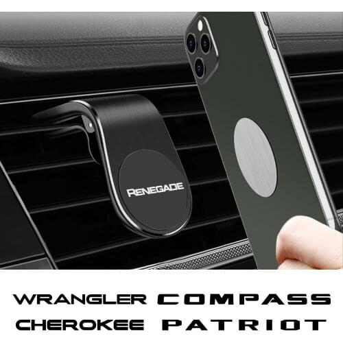 Magnetic Car Phone Holder For Jeep RENEGADE WRANGLER CHEROKEE COMPASS PATRIOT TRAILHAWK COMMANDER LIBERTY RUBICON Accessories