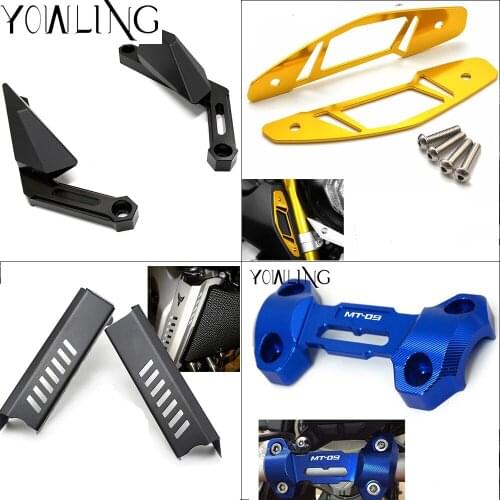 MT-09 MT09 FZ09 FZ-09 2013-2017 Rear seat bracket 6MM Stand Screws Handlebar Risers Top Brake Clutch Lever Radiator Guard Cover