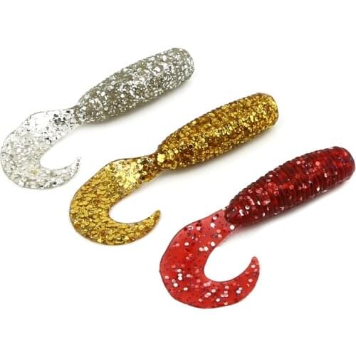 Soft fishing lure plastic soft bait 70mm 4.4g grub lushad baits freshwater fishing bass pike muskies made