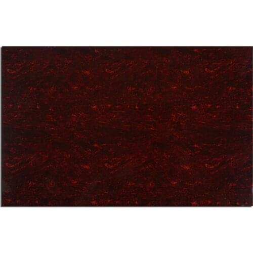 Musiclily 435x290mm Pickguard Blanks Material for Electric Guitar Bass Scratch Plate Sheet Custom, 4Ply Red Tortoise