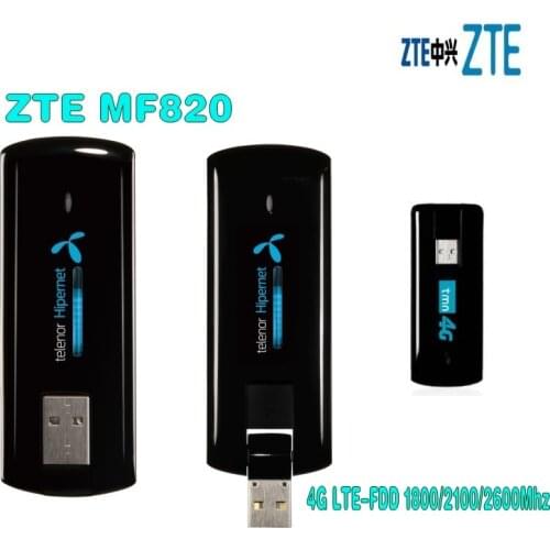 Lot of 2pcs ZTE MF820 /MF820D 4G usb dongle LTE FDD800/1800/2600MHZ Unlocked Modem