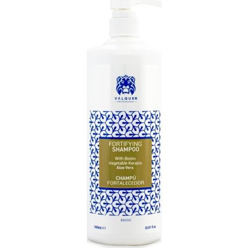 Valquer professional strengthening shampoo with AloeVera, biotin and vegetable keratin-1000 ml