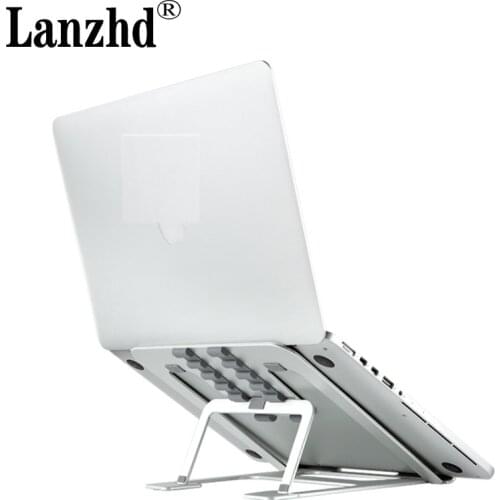 Aluminum Alloy Adjustable Laptop Stand Folding Portable for Notebook MacBook Computer Bracket Lifting Cooling Holder Non-slip