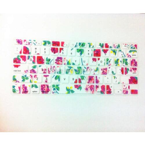 10X Colorful Flower Floral Silicone Laptop keyboard Skin Protector Cover film Guard for Apple Macbook Pro Air Retina 13 15 17