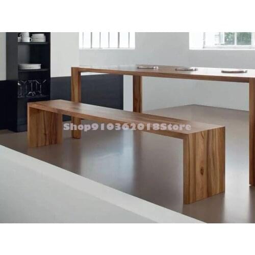 Nordic Solid Wood Bench Family Living Room Dining Table Bench Bench Bench Bench Changing Shoes Bench Bedroom Bed Tail Bench