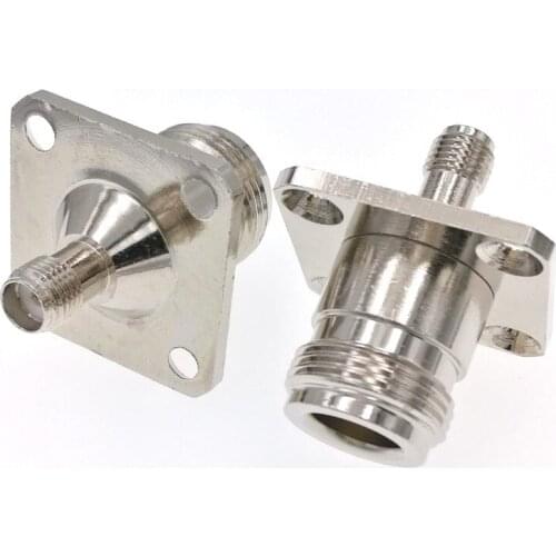 SMA Female To N Female Panel Mount RF SMA Connector Adapter