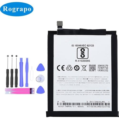 3060mAh Replacement Battery For Meizu blue A5 BT710 M5c M710H M710M M793Q Baterij Bateria Batterie Cell Mobile Phone Batteries