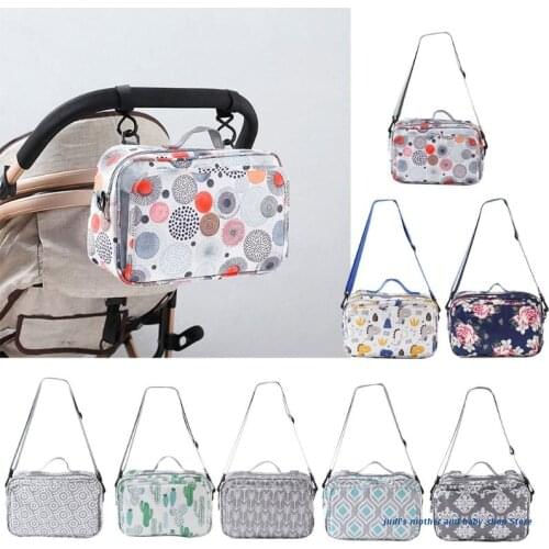 67JC Multi-pockets Baby Stroller Organizer Bag Waterproof Oxford Cloth Storage Holder Pouch Nappy Case Carriage Pram Buggy Cart