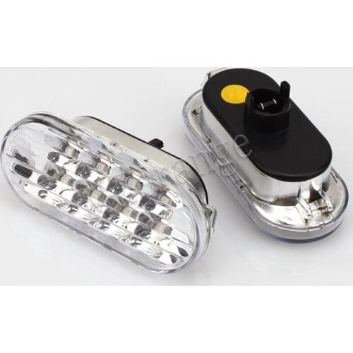 2PCS Turn Signal Lamp For Volkswagen For Jetta For Golf 4 Mk4 For Passat 1999-2004 Car Side Marker Light Black Lens Blinker