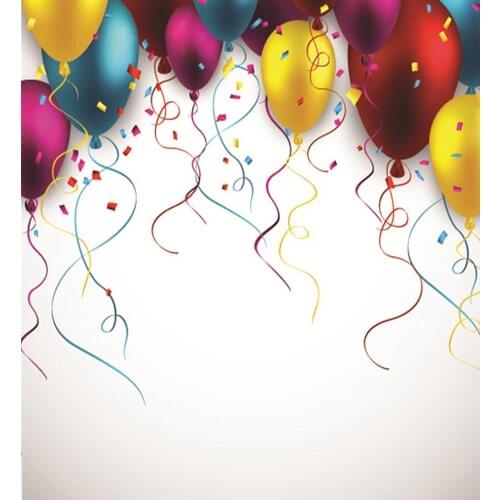 VinylBDS Backdrops Photo Studio Props White Background Colorful Balloons Kate Background Backdrop Background For Photo