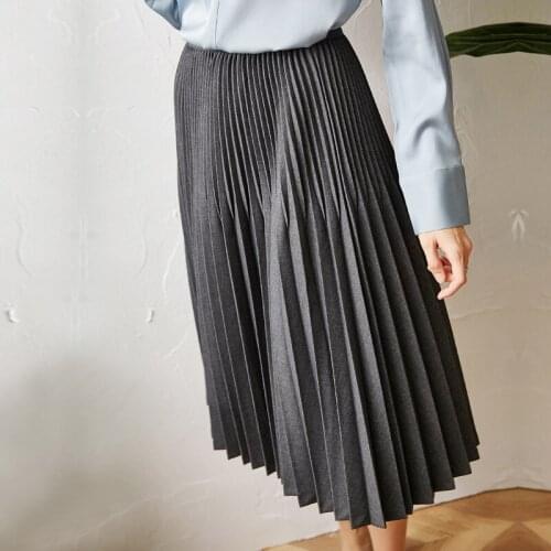 Word skirt pleated A skirt of tall waist son skirts womens spring/summer 2021 in the new skirt