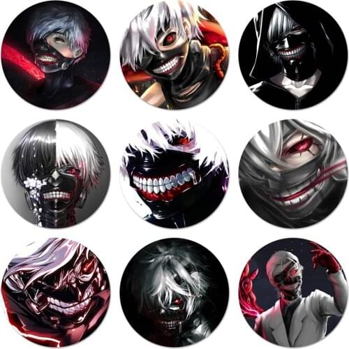 Tokyo Ghoul Anime Icons Pins Badge Decoration Brooches Metal Badges For Clothes Backpack Decoration