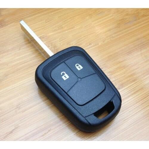 10PCS/lot For Chevrolet Aveo Remote Key Shell Case 2 Button With HU100 Uncut Blade Fob Key Cover (With Logo)