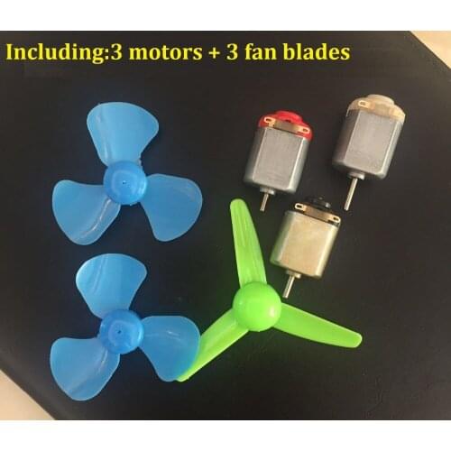 3 Pairs 0-6V Small DC High Speed Motors + 3 60mm Fan Blades