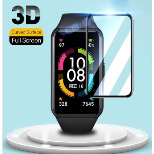 3D Curved Edge film Screen Protector For huawei honor band 6 Protective Film For Huawei band 6 Smart band Accessories
