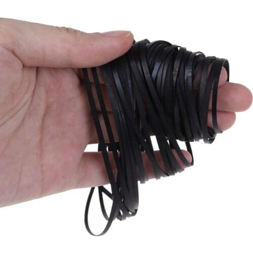50Pcs Universal Mix Cassette Tape Machine Belts Assorted Common Drive Flat Rubber Belt for CD DVD Recorders Walkman