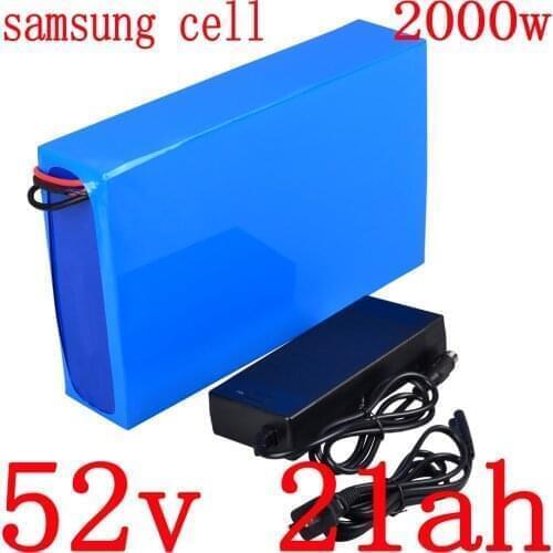 48V 52V 20AH Lithium Battery use samsung cell 52V 20Ah Electric Bike Battery 52V 48V 1000W 1500W 2000W Electric Scooter Battery