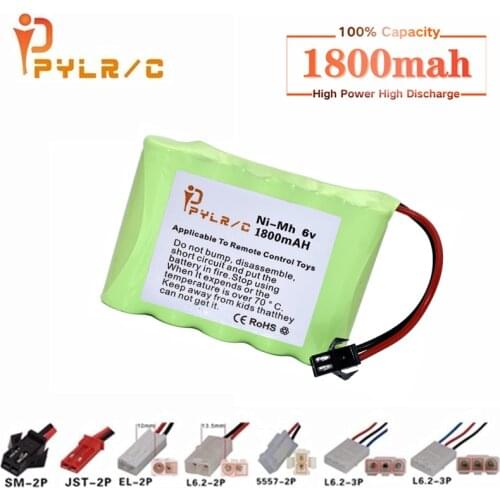 6v Rechargeable Battery For Rc toys Cars Tanks Robots Gun 1800mah Ni-CD Battery AA 6v 1800mah Batteries Pack For Rc Boat 1PCS